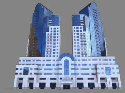 88 Howard Street Building San Francisco Low-poly 3D model