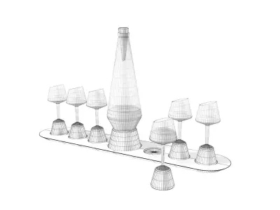 KACPER HAMILTON Bishop of Norwich Decanter set 3D model