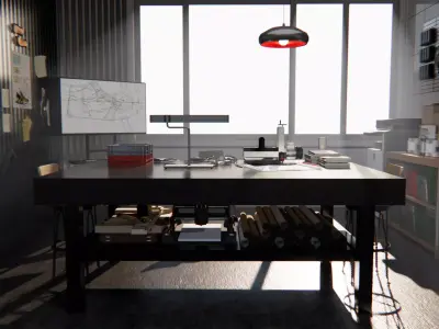 Loft studio 3D model