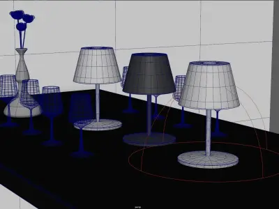 Table lamp 3D model