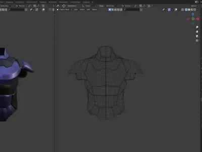 BODY ARMOR Low-poly 3D model