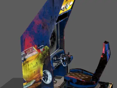 arcade game machine Low-poly 3D model