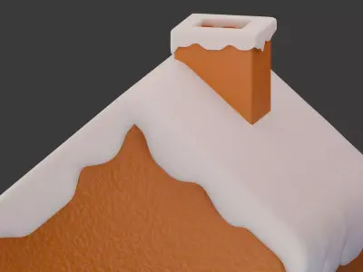  Gingerbread House  3D model