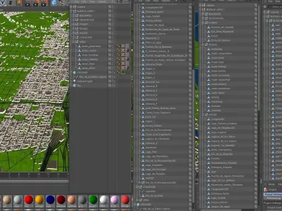 Buenos Aires City of Argentina 3d model 2020 July data Low-poly 3D model