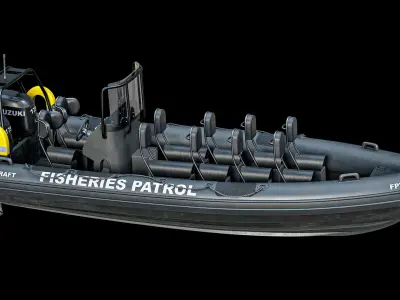  Rigged RHIB Patrol Inflatable Boat PBR 