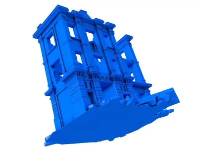Gothic Ruins -  ruined buildings  3D print model