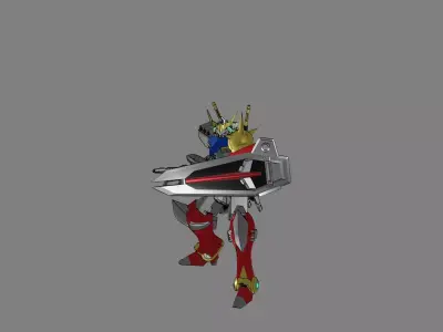 Attacker Gundam 11 3D model