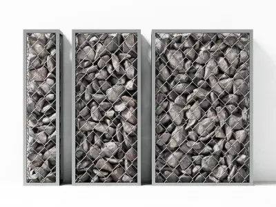 Gabion stone small 3D model