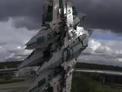 District 10 Mothership Tower 19  3D model