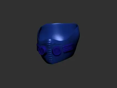 helmet high poly sculpt 3d printable  3D model