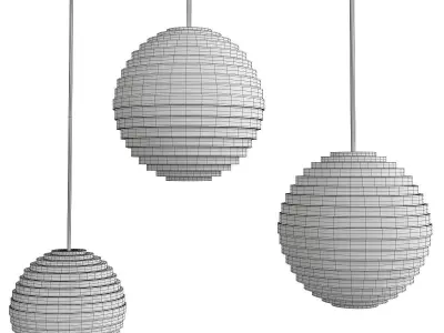 Supernova LED Mini Pendant Low-poly 3D model