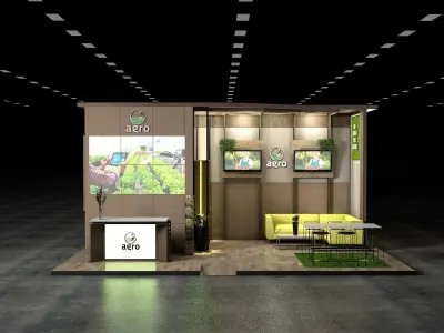 exhibition trade show stand 3D model