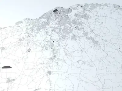 Havana Road Network and Streets 3D model