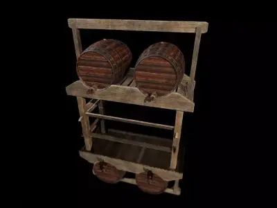 Medieval Food And Dining Kit Low-poly 3D model