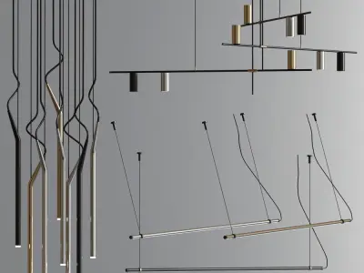 Modern Ceiling Pendant Collection 3D model