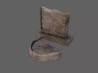 Tombstone PBR asset 3D model