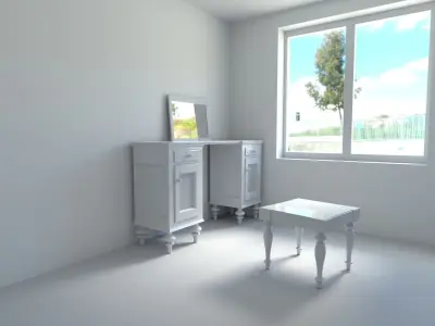 dressing table 3D model