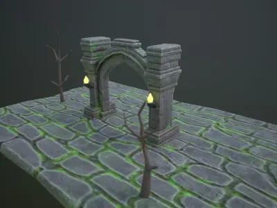 arcway Free low-poly 3D model
