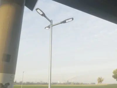 Street Light 12 version 8 5m with pole 2 Low-poly 3D model