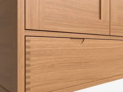 Wardrobe 2 Door Ercol Bosco 3D model