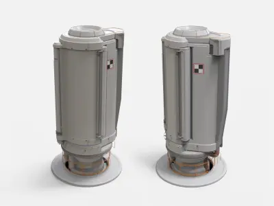 sci-fi Architecture kitbash 26 3D model