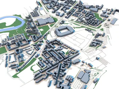 Glasgow City Scotland Celtic Park 3D model