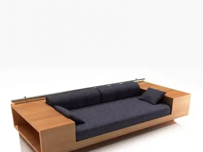 Sofa With Storage Drawers 3D model