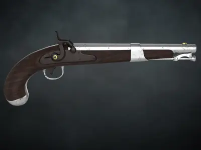 Pirate pistol 3D model