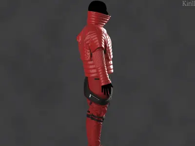 Sci fi Outfit Male Marvelous designer Clo3d OBJ mtl FBX ZPRJ 3D model