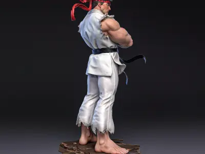 Ryu Street Fighter 3D print model