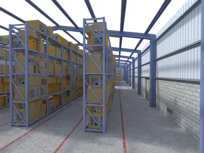 Warehouse Version 1 Low-poly 3D model