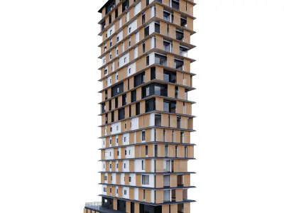 modern building 3D model purchase