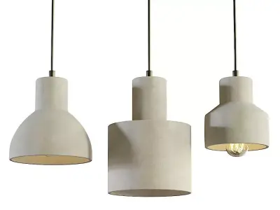 Maytoni Broni hanging lamp set 3D model