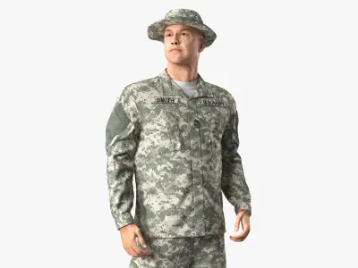  Rigged US Army Soldiers Collection for Maya 