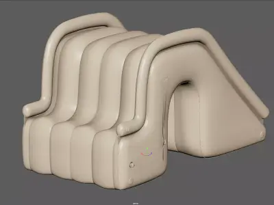 Swimming Pool Water Slide for Kids 3D model