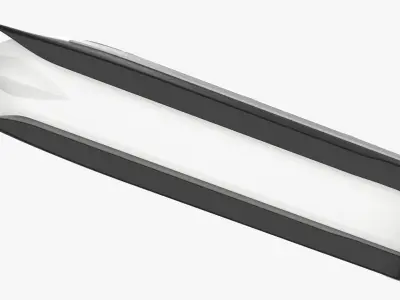Eco-Friendly High-Speed Ferry Catamaran White Simplified 3D model