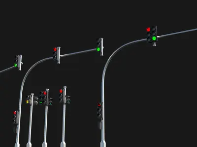Traffic Lights 3D model