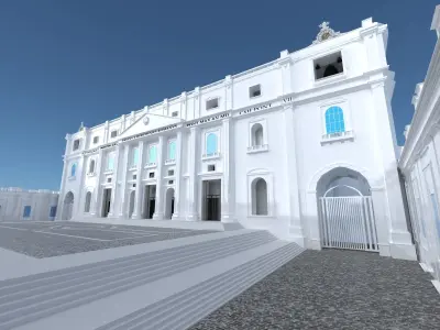 St Peters Square Church Basilica 3D model