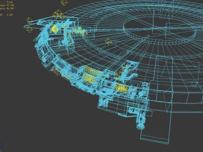Moon - Battlefield periphery 04 3D model