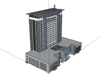 vacation spot-Resort-Fashion Leisure Hotel-0172 3D model