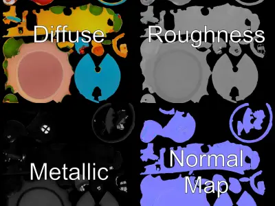 Whimsical Cartoon House Model Pack Low-poly 3D model