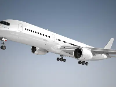  Airbus A350-900 Generic White 