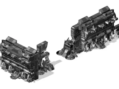 Machinery - Wall - Operating Wall 01 3D model