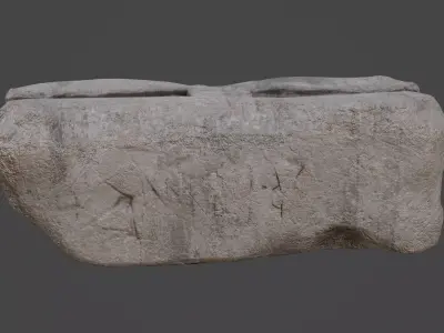 Concrete Blocks Game Ready Model Low-poly 3D model