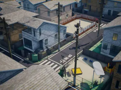 Japanese Residential Area Collection - 6 Model Packs 