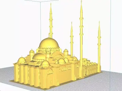 mosque of suleymaniye 3D print model