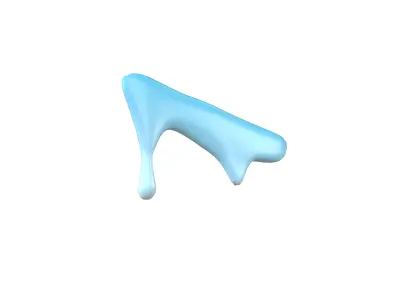 Liquid Drops v1 008 Low-poly 3D model