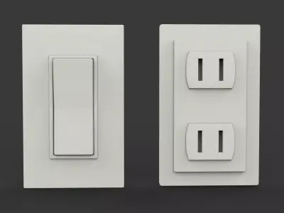 Wall Switch 3D model
