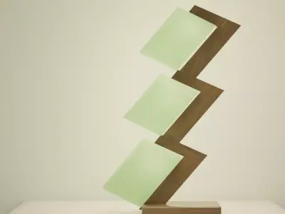 Z-Shaped Floor Lamp Low Poly 3D Model Modern 3D model