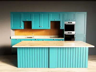 100-Kitchen4 matte 9 3D model